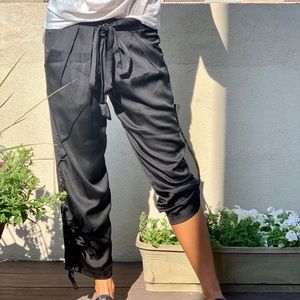Kira Plastinina Black Pants Size S roll up